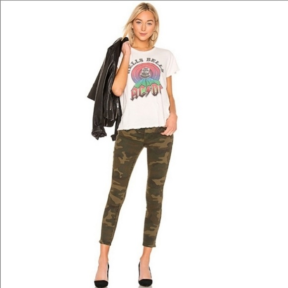 Blank NYC Reade Crop ankle green camo skinny jeans - Picture 2 of 8